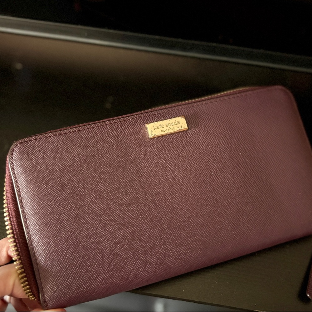 Kate Spade Burgundy Wallet - Picture 5 of 5